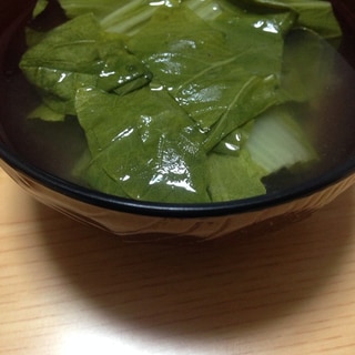 青梗菜のお味噌汁(*^^*)★